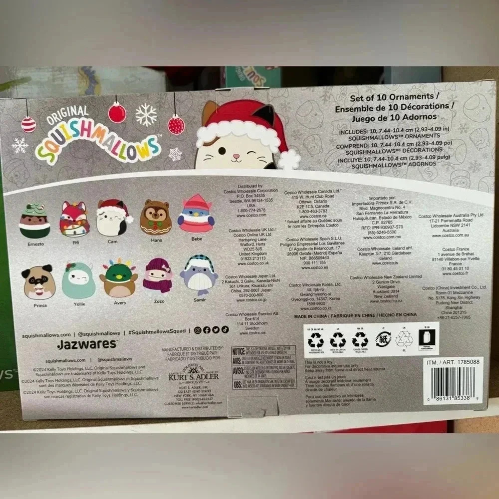🚫SOLD🚫 Original Squishmallows Holiday Ornament Set - Picture 6 of 9